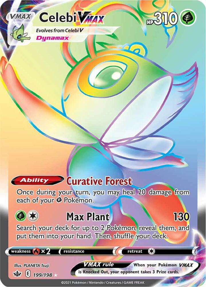 Pokemon - Chilling Reign - Celebi VMAX - 199/198 - Holofoil