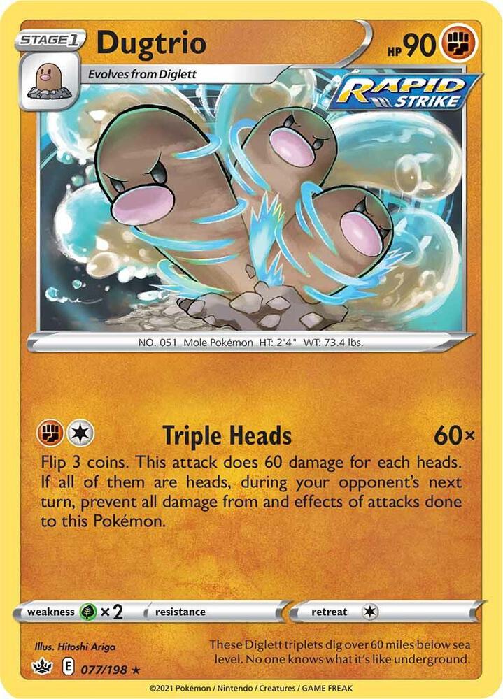 Pokemon - Chilling Reign - Dugtrio - 077/198