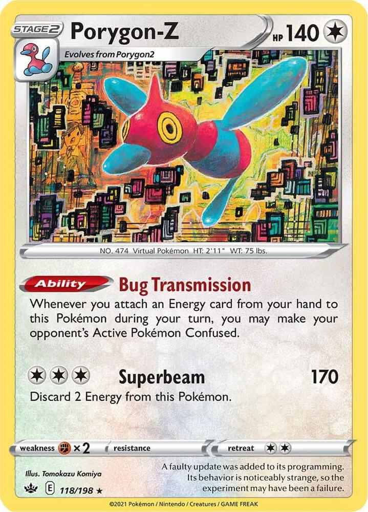 Pokemon - Chilling Reign - Porygon-Z - 118/198 - Holofoil