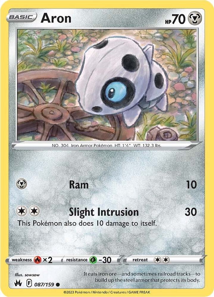 Pokemon - Crown Zenith - Aron - 087/159