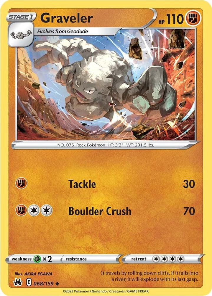 Pokemon - Crown Zenith - Graveler - 068/159