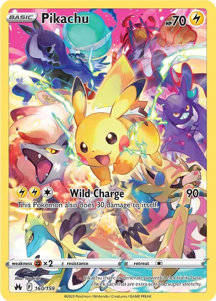 Pokemon - Crown Zenith - Pikachu - 160/159 - Holofoil