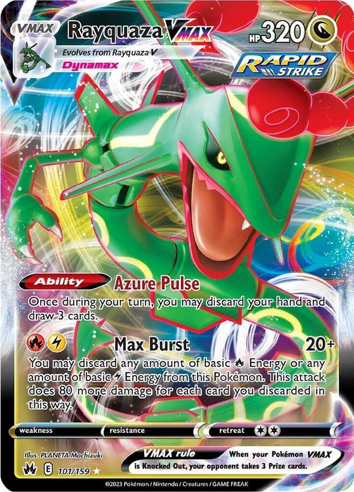 Pokemon - Crown Zenith - Rayquaza VMAX - 101/159 - Holofoil