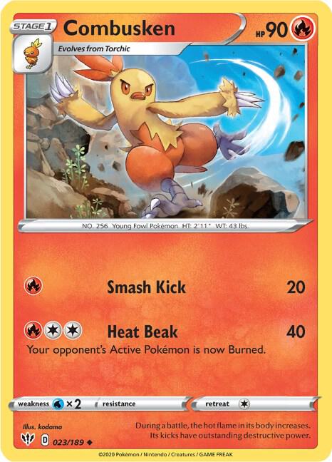 Pokemon - Darkness Ablaze - Combusken - 023/189