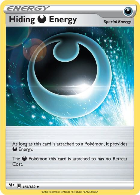 Pokemon - Darkness Ablaze - Hiding Darkness Energy - 175/189 - Reverse Holofoil