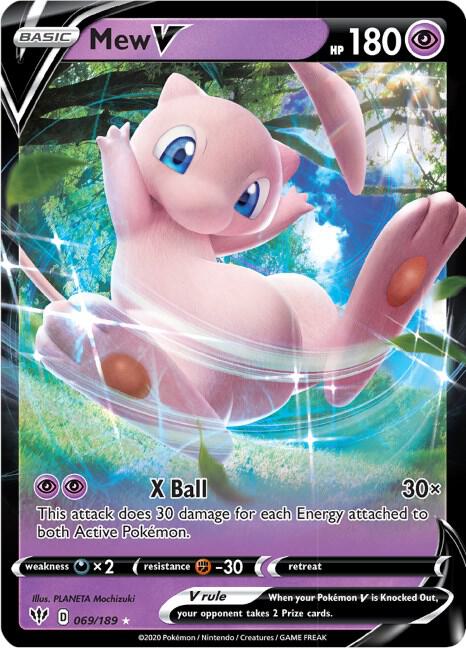 Pokemon - Darkness Ablaze - Mew V - 069/189 - Holofoil