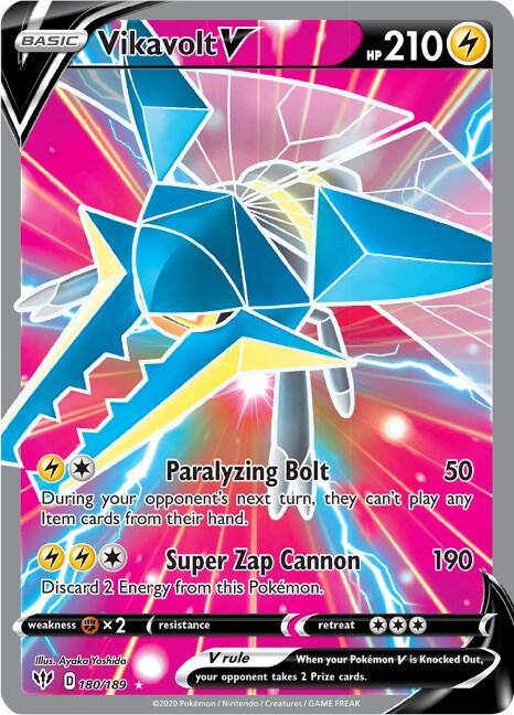 Pokemon - Darkness Ablaze - Vikavolt V - 180/189 - Holofoil