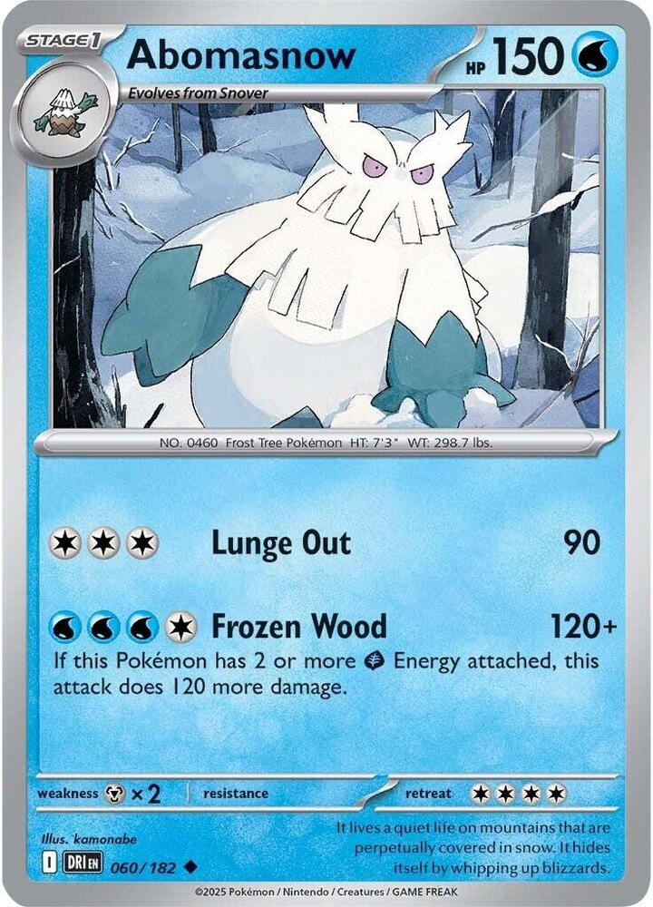 Pokemon - Destined Rivals - Abomasnow - 060/182