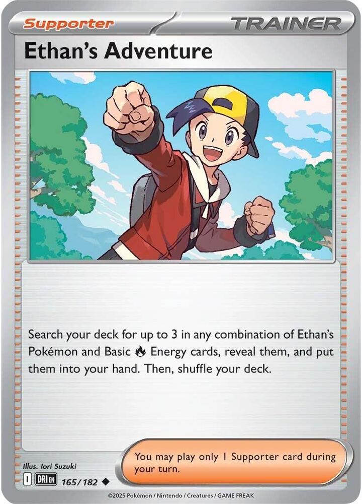 Pokemon - Destined Rivals - Ethan's Adventure - 165/182 - Reverse Holofoil