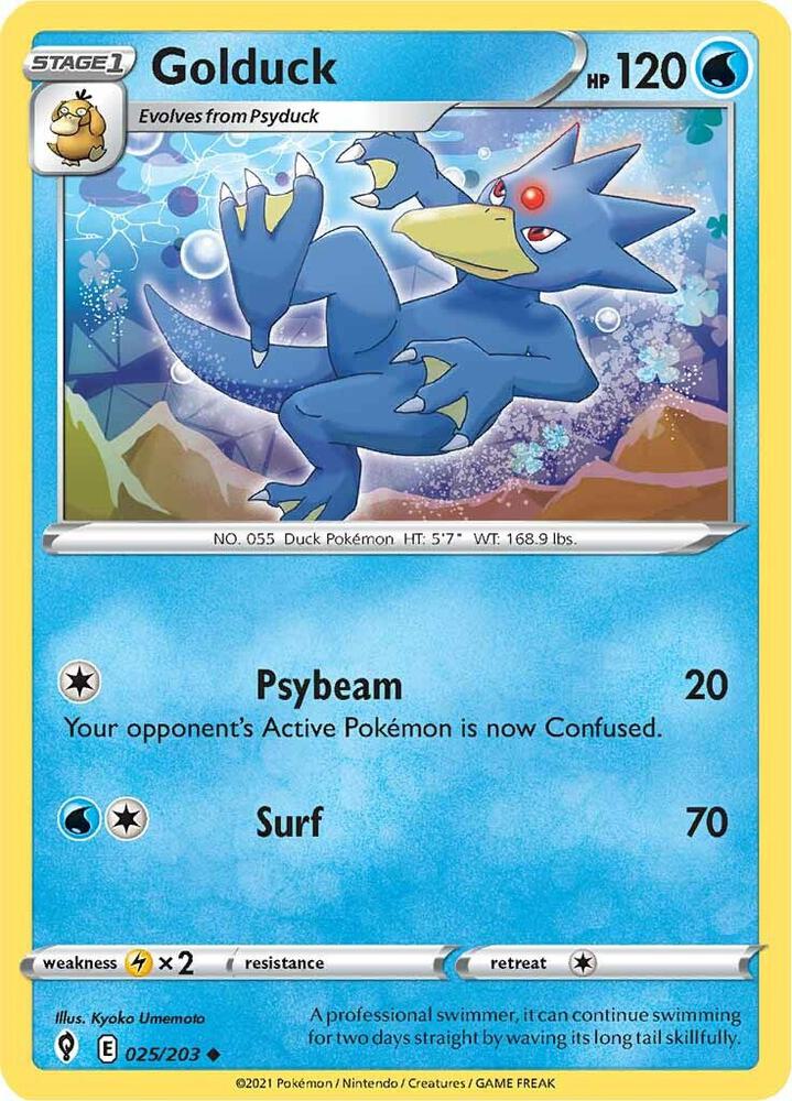 Pokemon - Evolving Skies - Golduck - 025/203