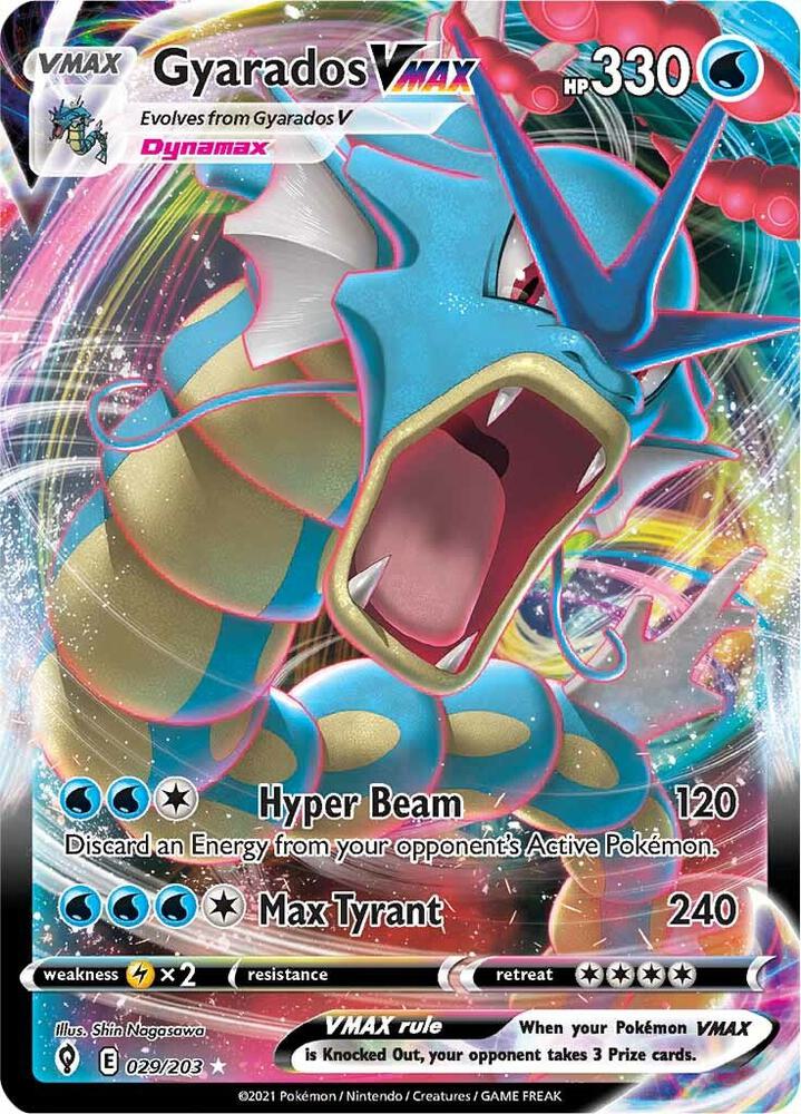 Pokemon - Evolving Skies - Gyarados VMAX - 029/203 - Holofoil