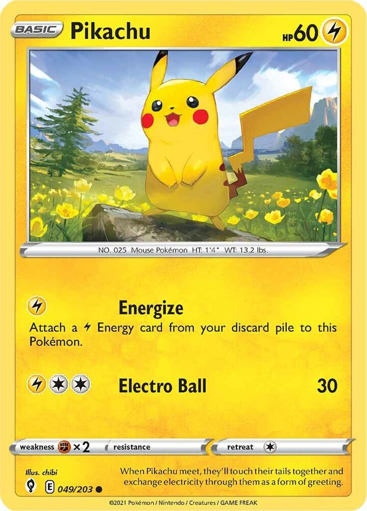 Pokemon - Evolving Skies - Pikachu - 049/203