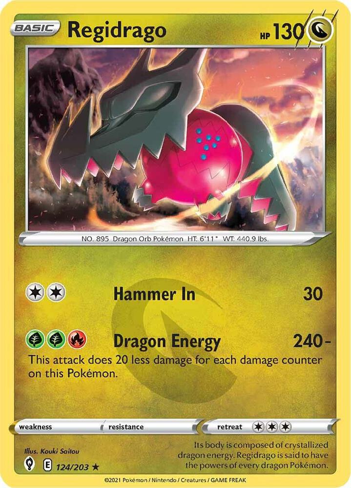 Pokemon - Evolving Skies - Regidrago - 124/203 - Holofoil