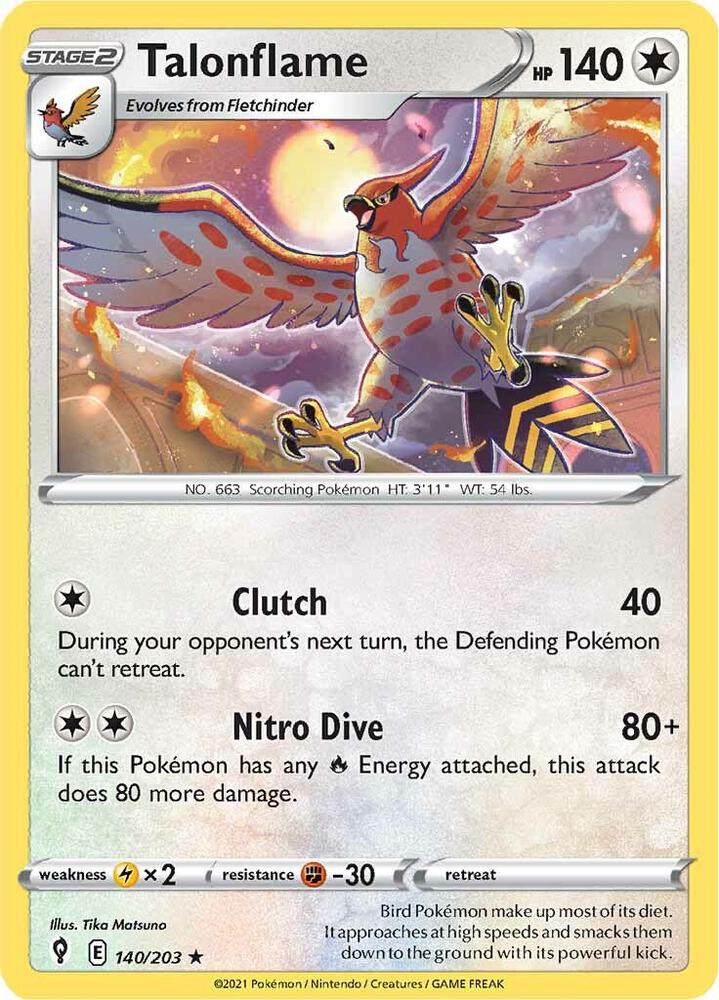 Pokemon - Evolving Skies - Talonflame - 140/203