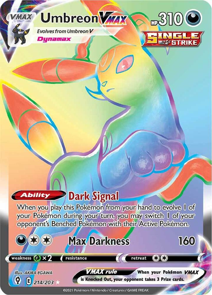 Pokemon - Evolving Skies - Umbreon VMAX - 214/203 - Holofoil