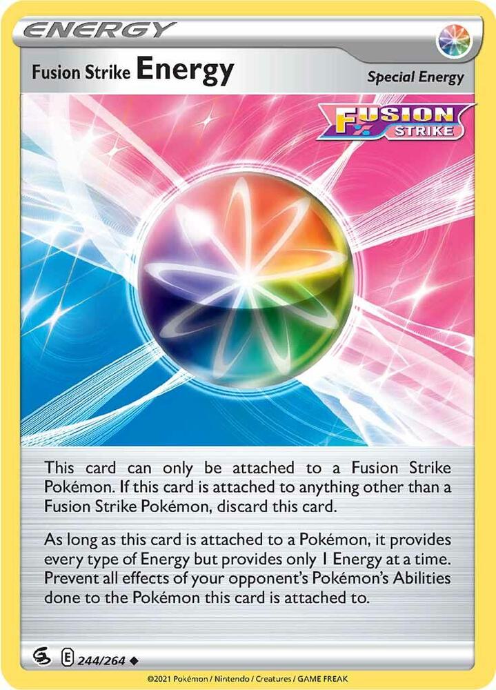 Pokemon - Fusion Strike - Fusion Strike Energy - 244/264 - Reverse Holofoil