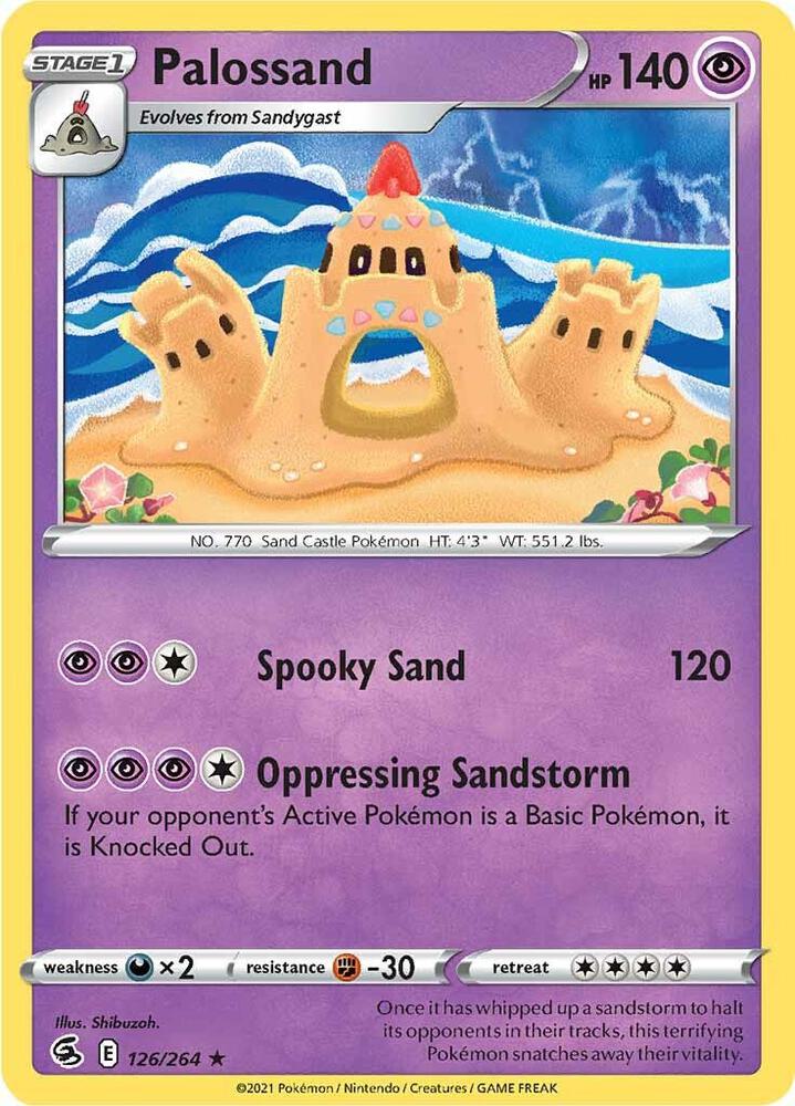 Pokemon - Fusion Strike - Palossand - 126/264 - Reverse Holofoil