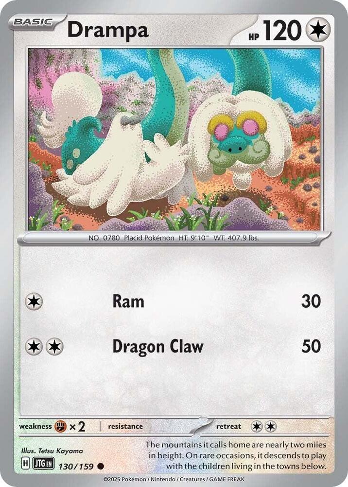 Pokemon - Scarlet & Violet - Journey Together - Drampa - 130/159 - Reverse Holofoil