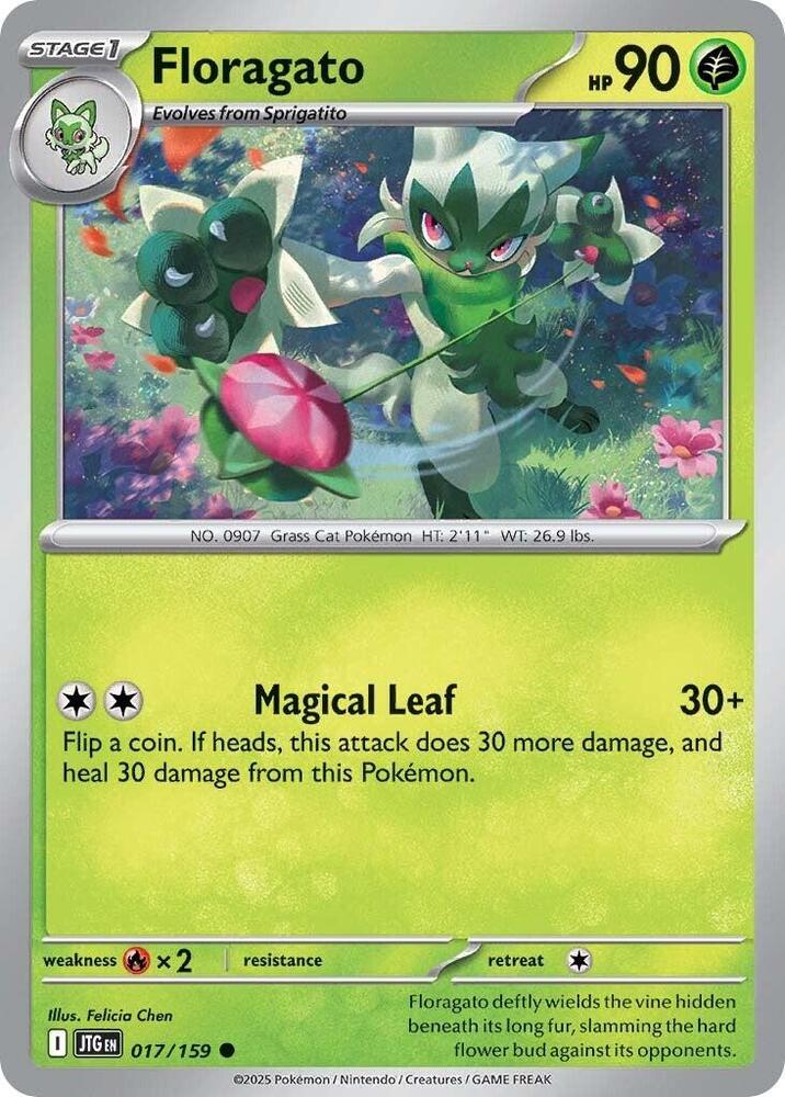 Pokemon - Scarlet & Violet - Journey Together - Floragato - 017/159 - Reverse Holofoil