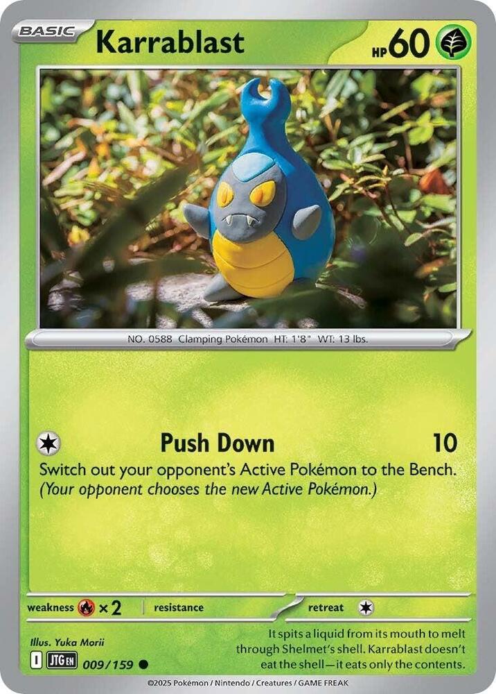 Pokemon - Scarlet & Violet - Journey Together - Karrablast - 009/159 - Reverse Holofoil