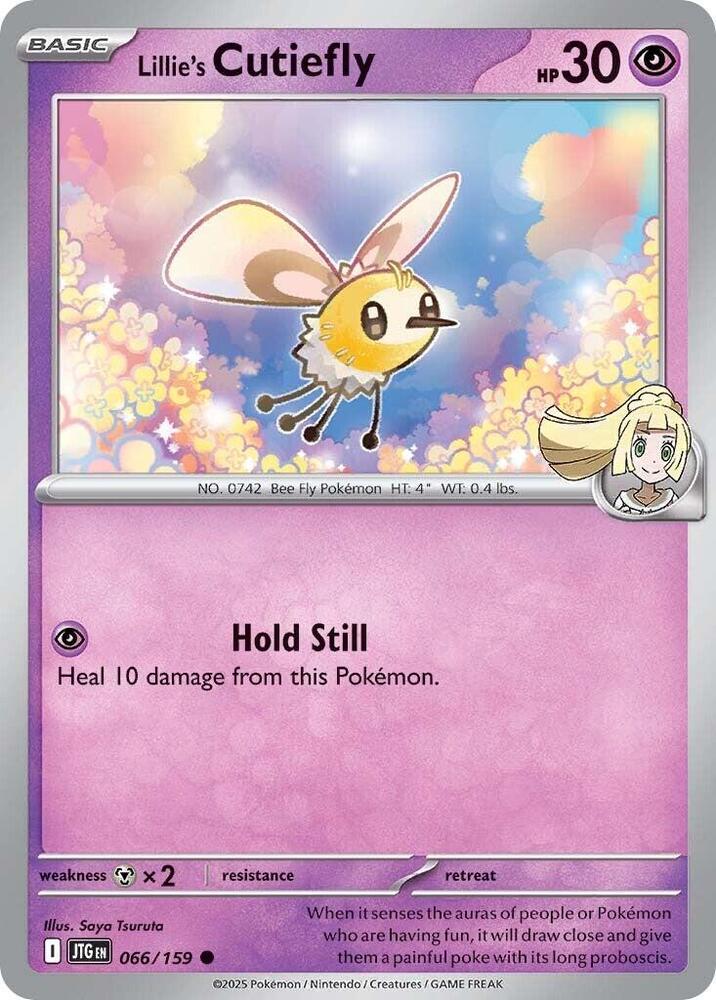 Pokemon - Scarlet & Violet - Journey Together - Lillie's Cutiefly - 066/159 - Reverse Holofoil
