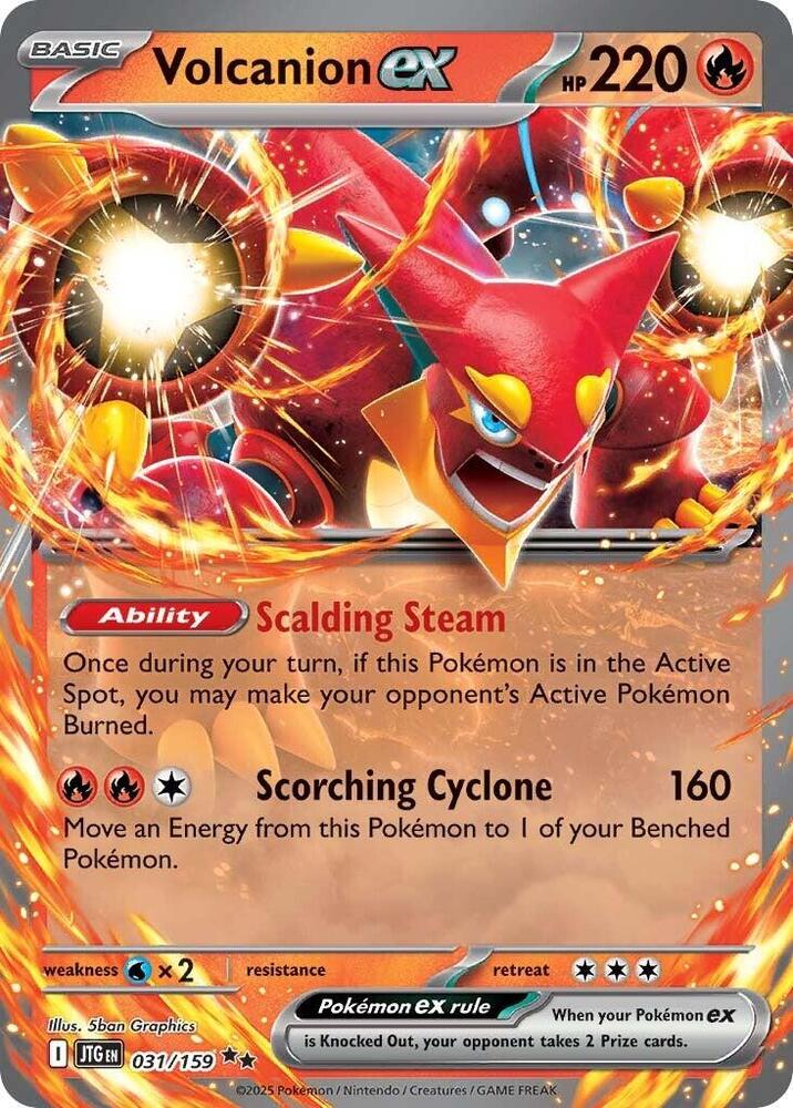 Pokemon - Scarlet & Violet - Journey Together - Volcanion ex - 031/159 - Holofoil