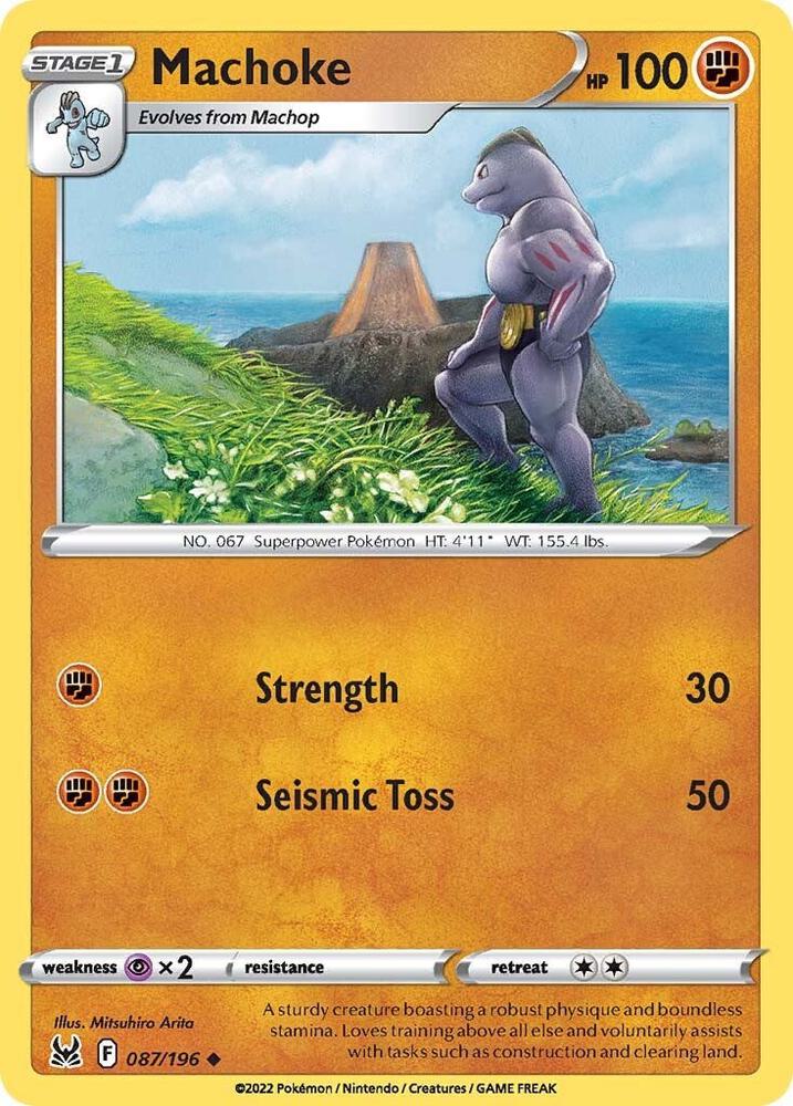 Pokemon - Lost Origin - Machoke - 087/196 - Reverse Holofoil