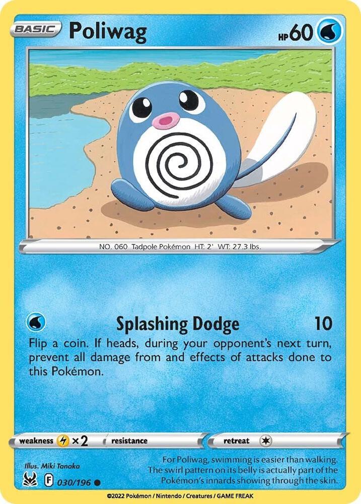 Pokemon - Lost Origin - Poliwag - 030/196 - Reverse Holofoil