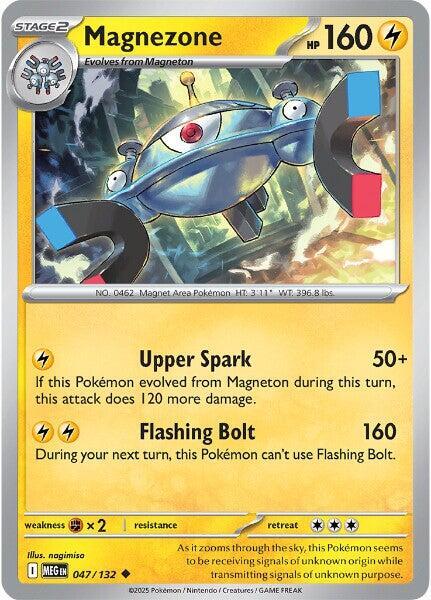 Pokemon - Mega Evolution - Magnezone - 047/132 - Reverse Holofoil