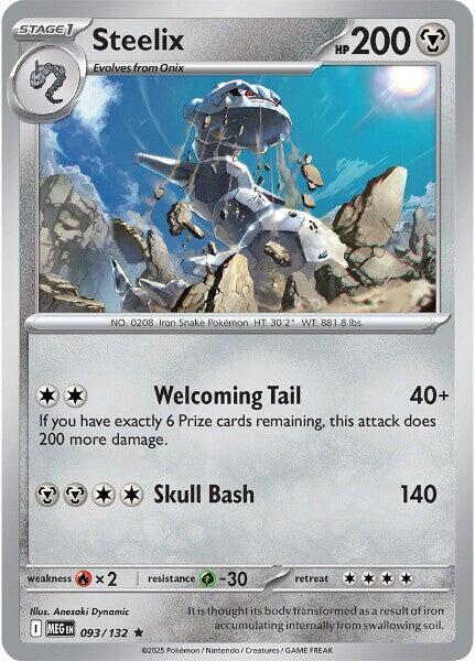 Pokemon - Mega Evolution - Steelix - 093/132 - Holofoil