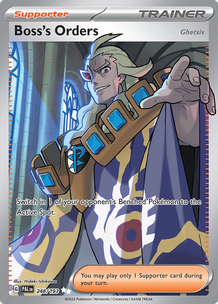 Pokemon - Paldea Evolved - Boss's Orders (Ghetsis) - 248/193 - Holofoil