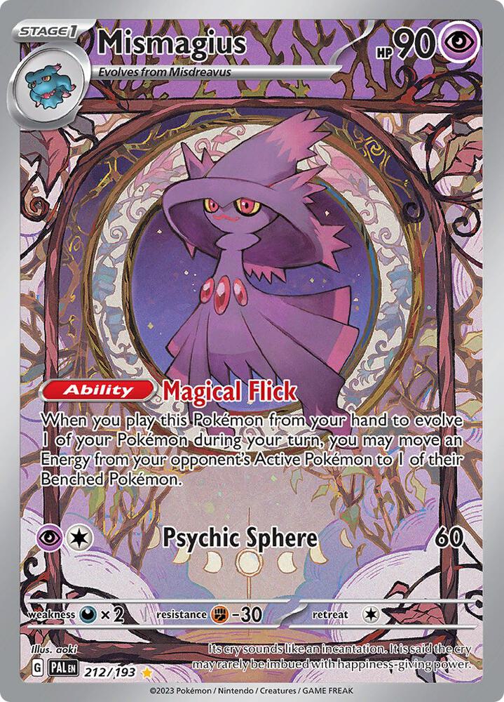 Pokemon - Paldea Evolved - Mismagius - 212/193 - Holofoil