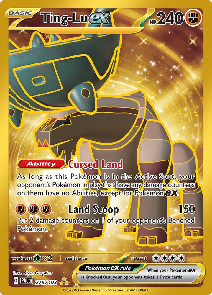 Pokemon - Paldea Evolved - Ting-Lu ex - 275/193 - Holofoil