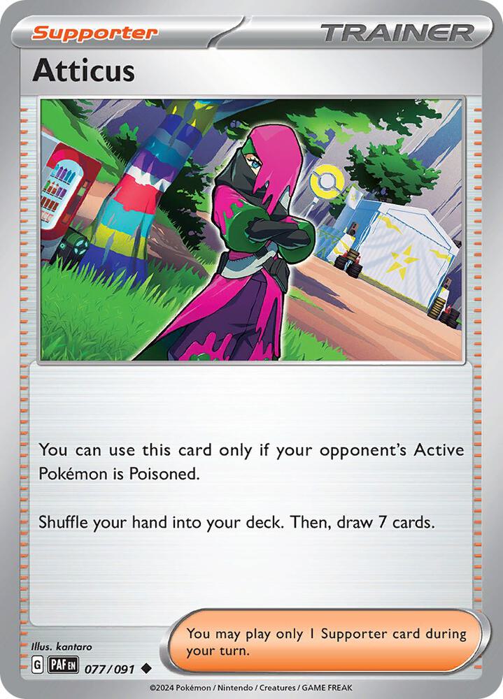 Pokemon - Paldean Fates - Atticus - 077/091 - Reverse Holofoil