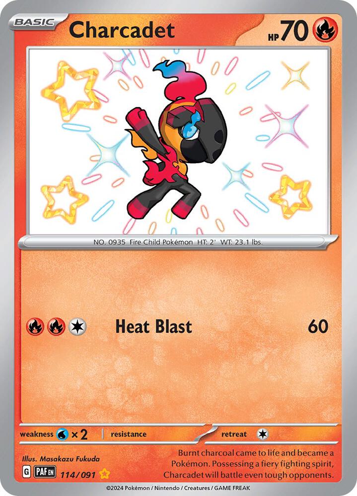 Pokemon - Paldean Fates - Charcadet - 114/091 - Holofoil