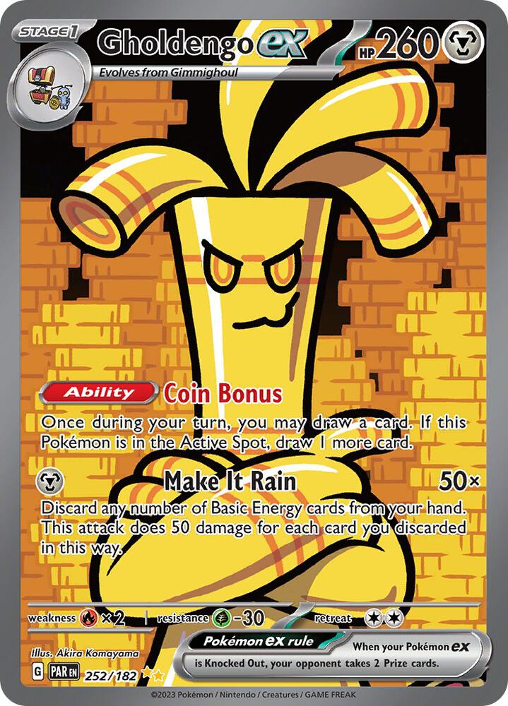 Pokemon - Paradox Rift - Gholdengo ex - 252/182 - Holofoil