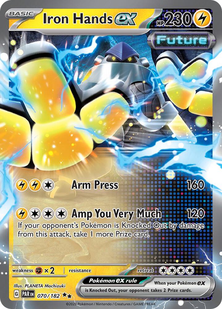 Pokemon - Paradox Rift - Iron Hands ex - 070/182 - Holofoil