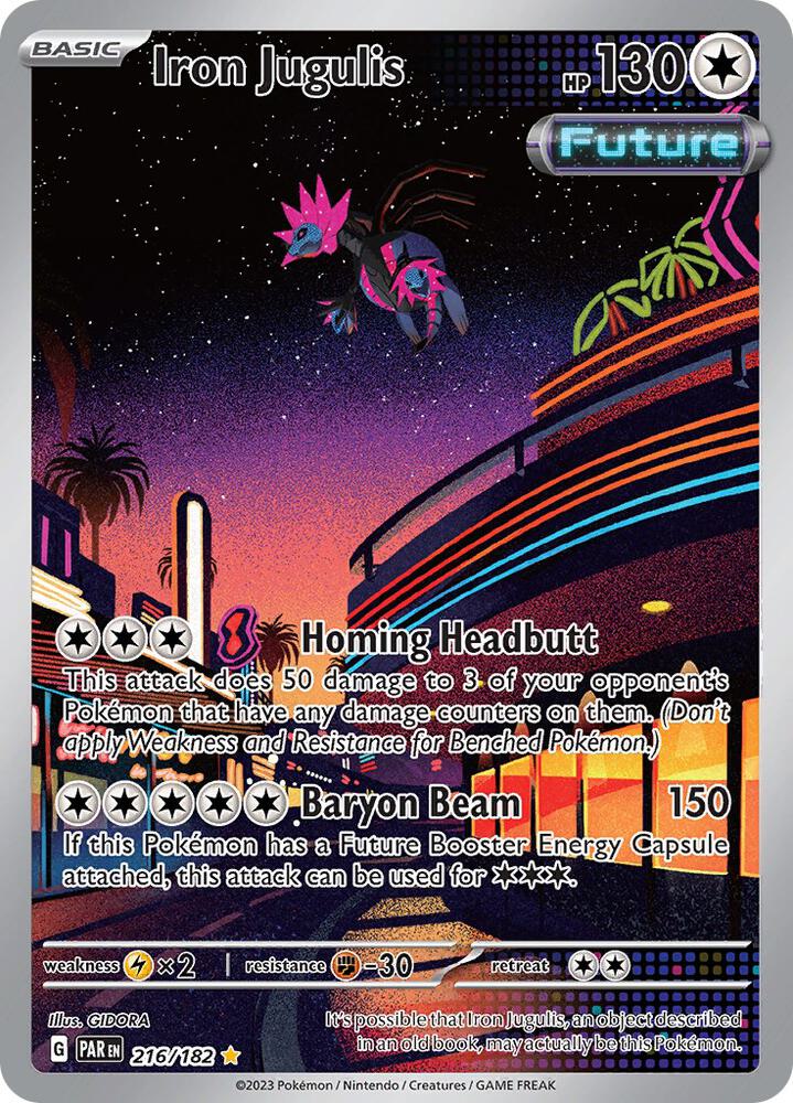 Pokemon - Paradox Rift - Iron Jugulis - 216/182 - Holofoil