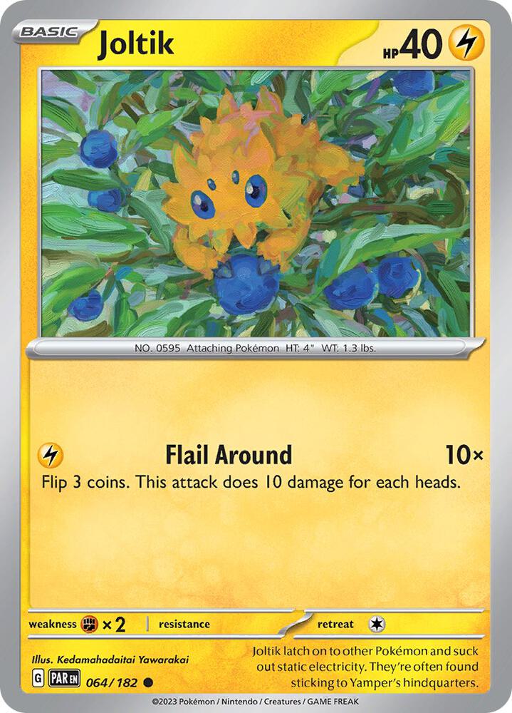 Pokemon - Paradox Rift - Joltik - 064/182 - Reverse Holofoil