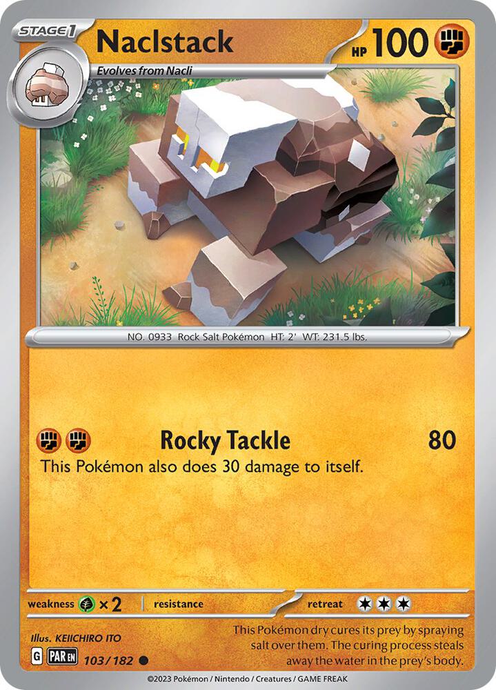 Pokemon - Paradox Rift - Naclstack - 103/182 - Reverse Holofoil