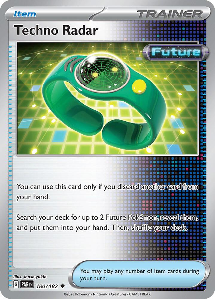 Pokemon - Paradox Rift - Techno Radar - 180/182 - Reverse Holofoil