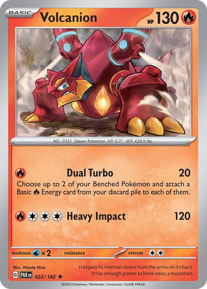 Pokemon - Paradox Rift - Volcanion - 022/182 - Holofoil