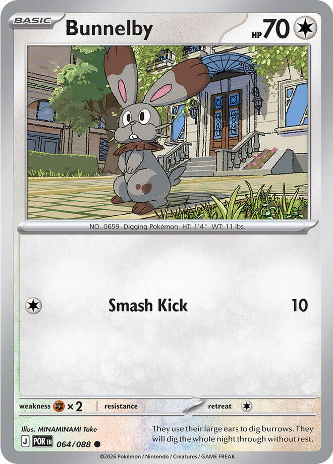 Pokemon - Perfect Order - Bunnelby - 064/088 - Normal