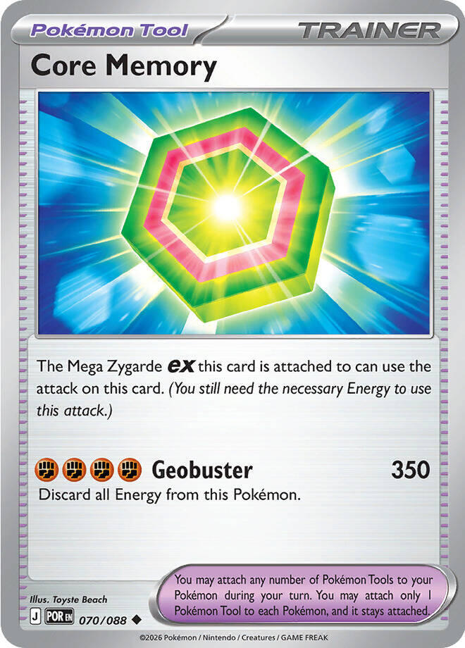 Pokemon - Perfect Order - Core Memory - 070/088 - Reverse Holofoil