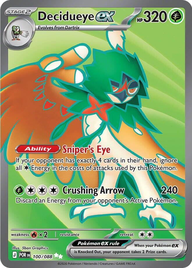 Pokemon - Perfect Order - Decidueye ex - 100/088 - Holofoil