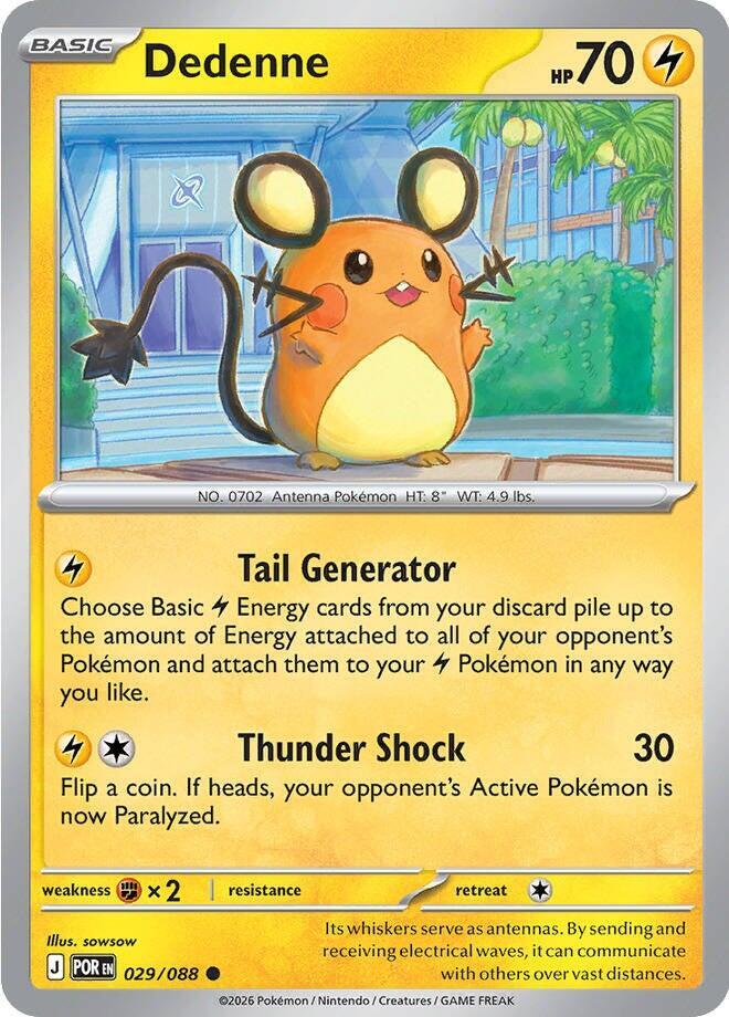 Pokemon - Perfect Order - Dedenne - 029/088 - Normal