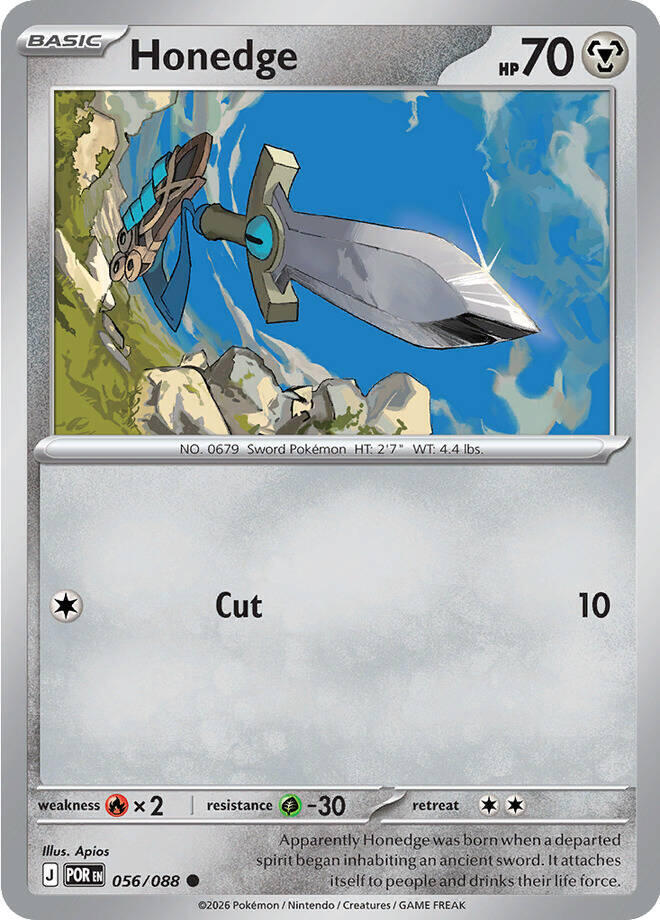 Pokemon - Perfect Order - Honedge - 056/088 - Normal
