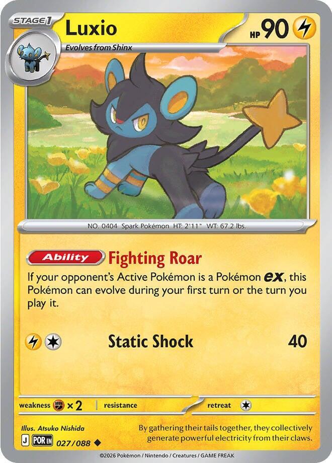 Pokemon - Perfect Order - Luxio - 027/088 - Normal