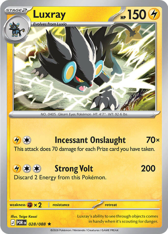 Pokemon - Perfect Order - Luxray - 028/088 - Holofoil
