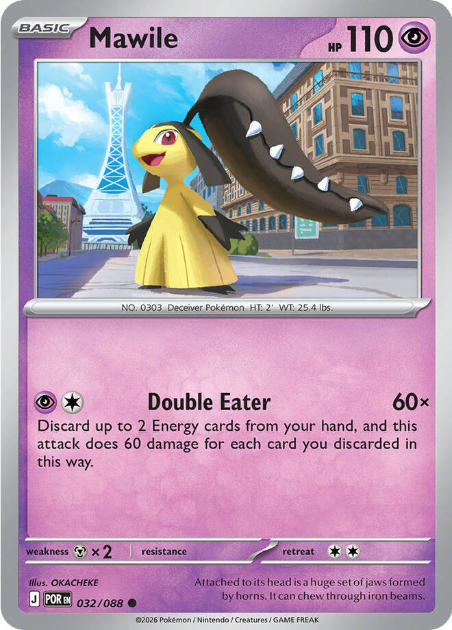 Pokemon - Perfect Order - Mawile - 032/088 - Reverse Holofoil